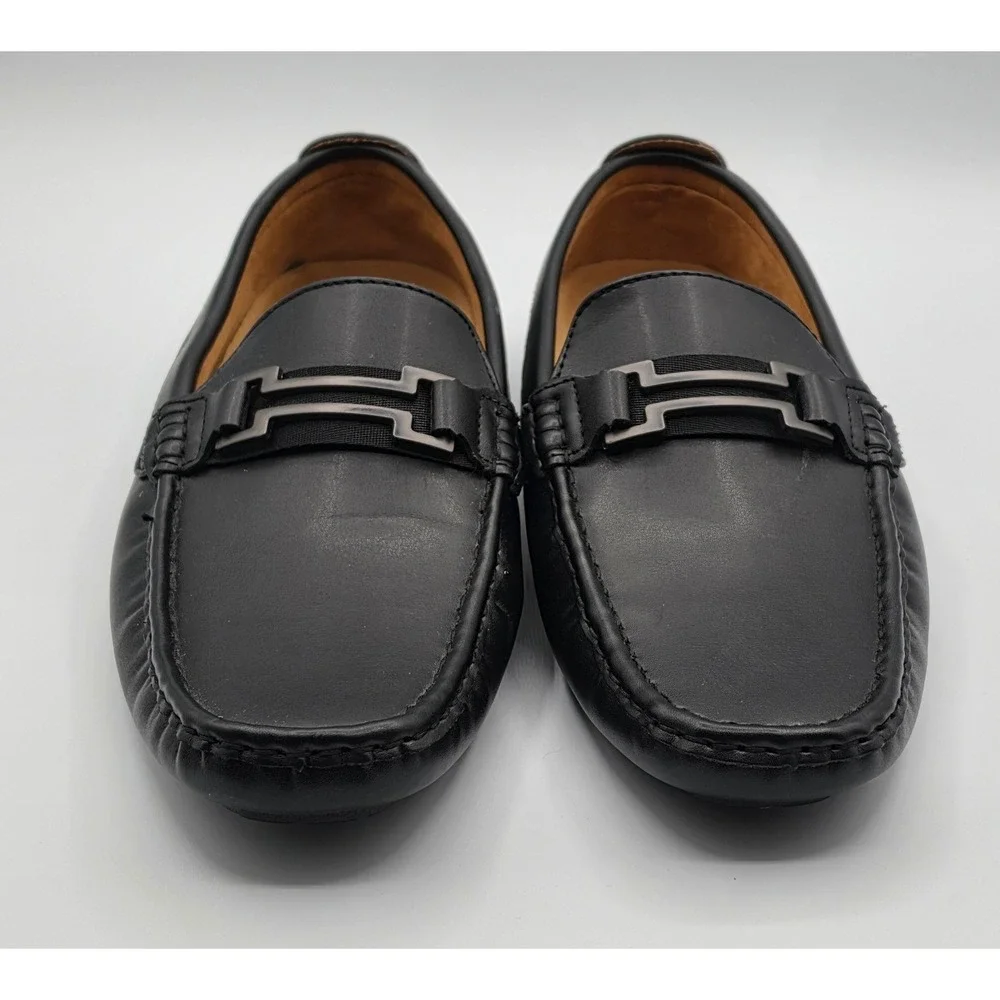 Bruno Marc Loafers Mens 11 Black‎ Excellent Hugh-01 Driving Moccasins Slip On